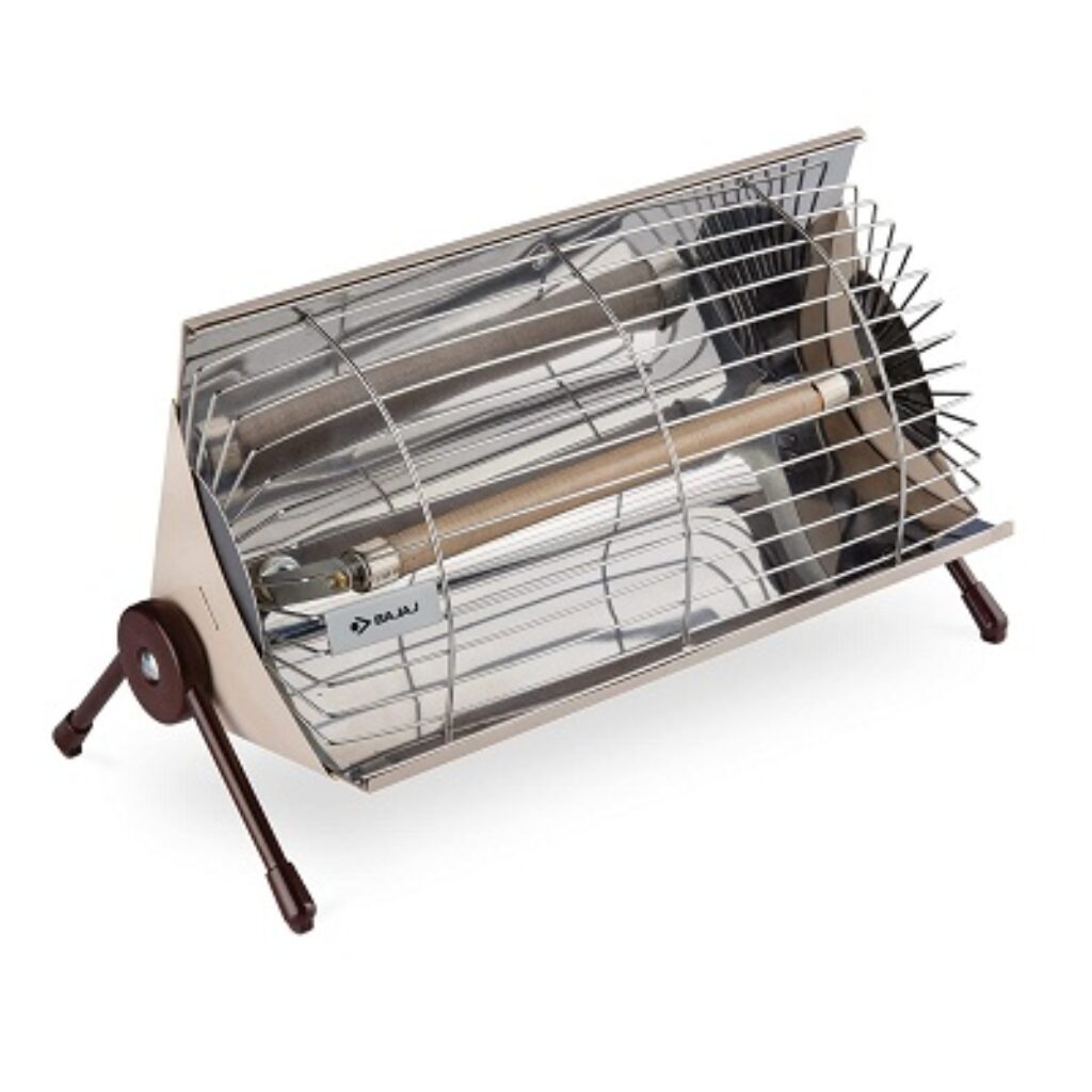 Bajaj Minor 1000 Watts Radiant Room Heater (Steel, ISI Approved)