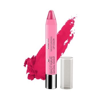 Biotique Natural Makeup Starlit Moisturising Lipstick, Rose Nectar Red