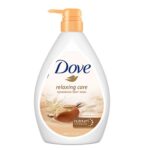 Dove Relaxing Shea Butter Body Wash with Vanilla Pump Bottle