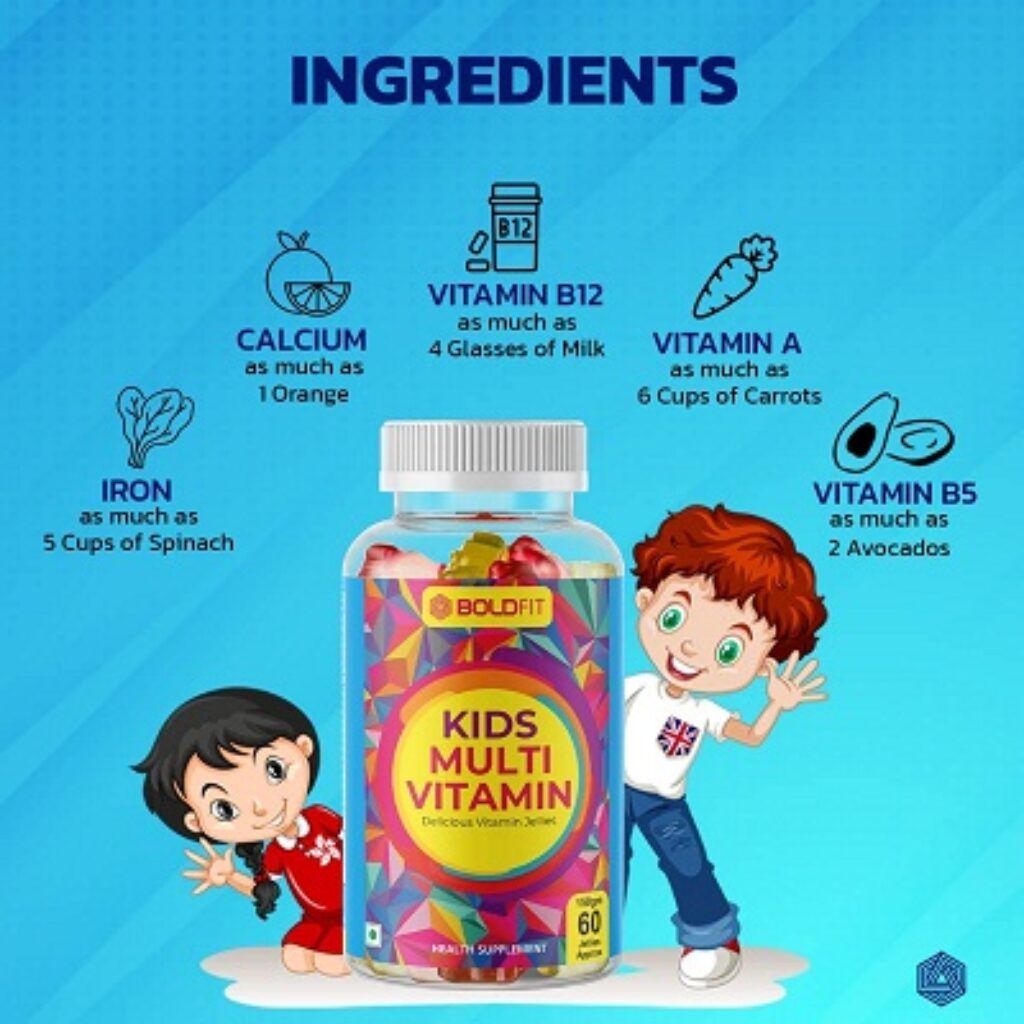 Boldfit Multivitamin Gummies for Kids And Adults Multvitamin