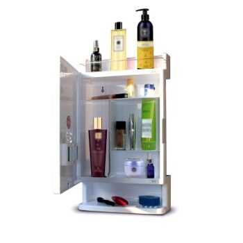 BRANCO Bathroom Cabinet with Mirror | Storage Organiser