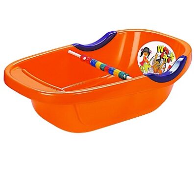 Cello Portable Plastic Baby Bath Tub, Orange