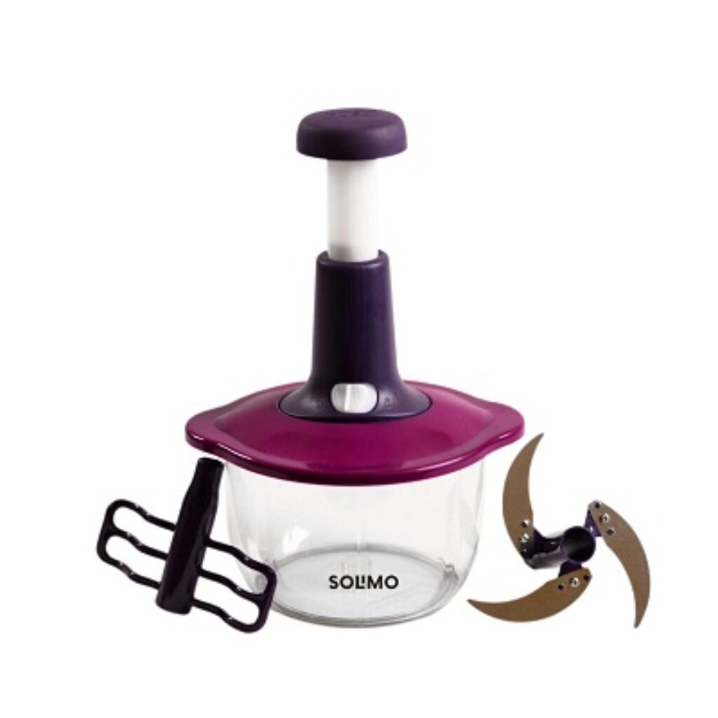 Amazon Brand - Solimo Manual Press Fruit & Vegetable Chopper