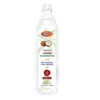 COCOPOWER Virgin Coconut Edible Oil Bottle, 1000ml