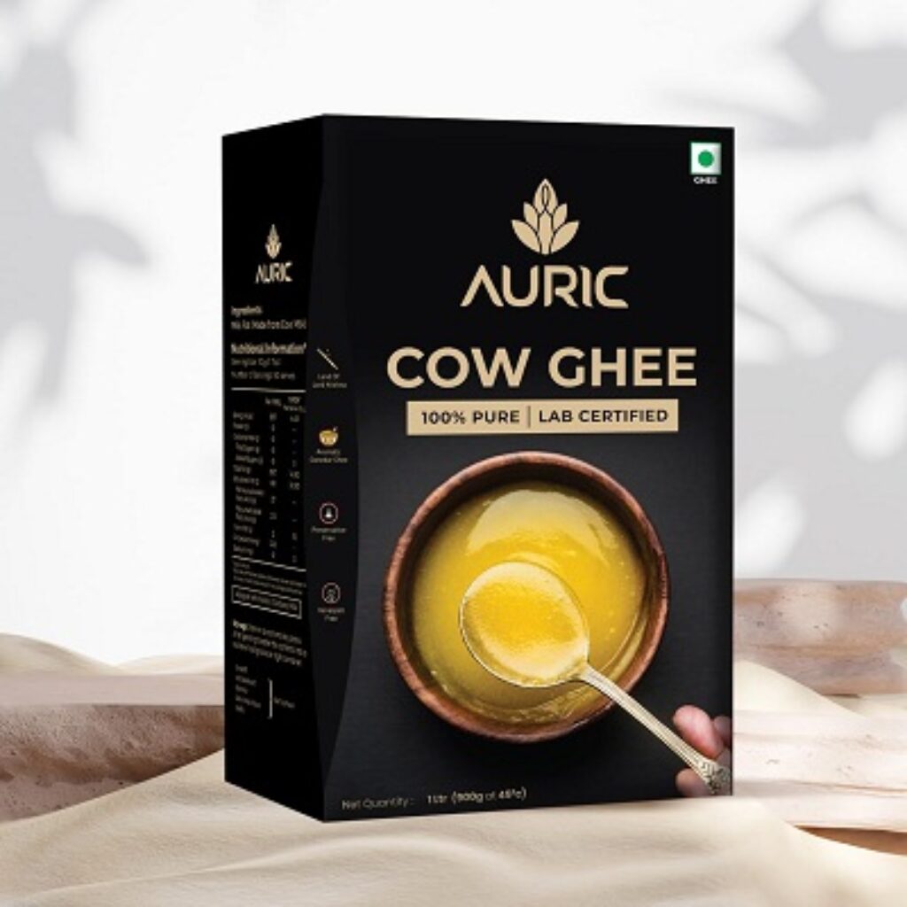 Auric Lab Certified Cow Ghee 1L | 100% Pure and Natural