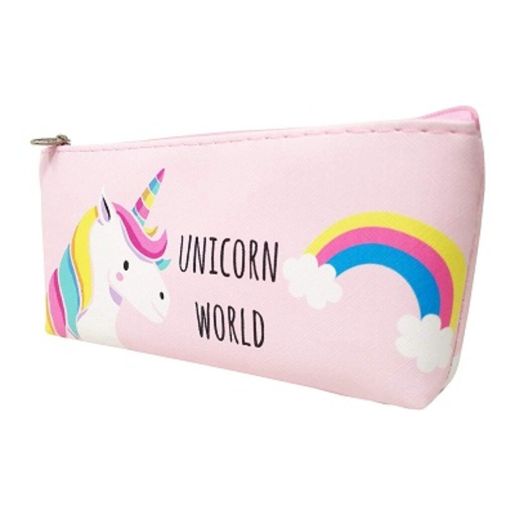 Crackles Unicorn Multipurpose Canvas Pencil Pouch -Pack of 1