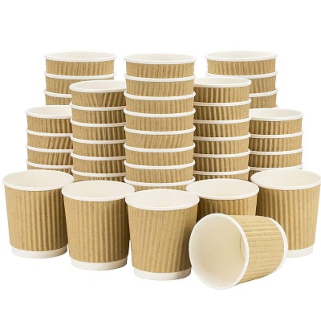 NASTEE by Comfy Package 150 ML Ripple Paper Cups