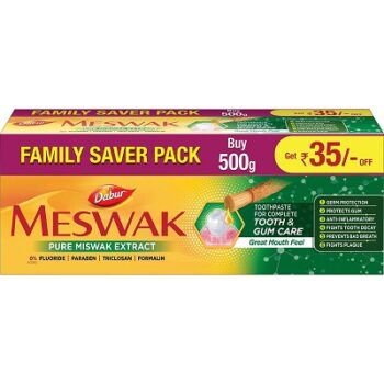 Dabur Meswak Complete Oral Care Toothpaste - 500g (2 x 200g + 1 x100g)
