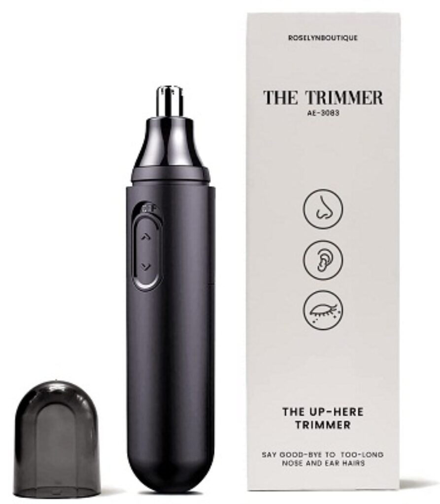 Ear Nose Hair Trimmer - Painless Eyebrow & Facial Hair Trimmer for Men Women