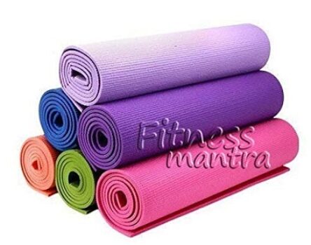 Fitness Mantra® 4MM Thickness Anti-Slip Yoga Mat with Carrying Strap for Men & Women Fitness