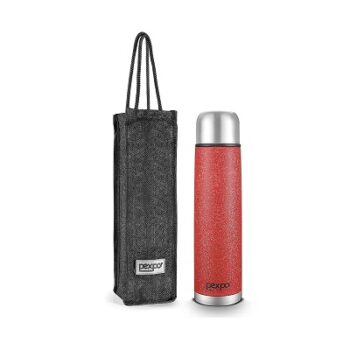 Pexpo Stainless Steel Thermosteel Insulated Flask with Jute Bag