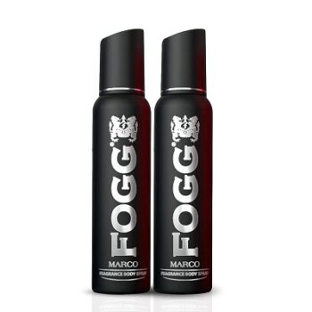Fogg Marco No Gas Deodorant for Men, Long-Lasting Perfume Body Spray, 2 x 150ml (Pack Of 2)
