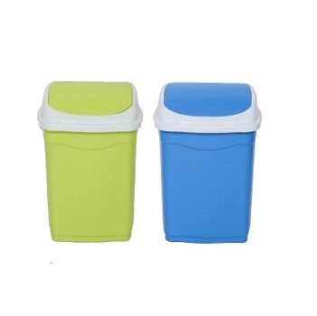 ARISTO Plastic Swing Lid Garbage Bucket Dustbin Combo