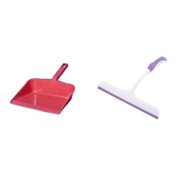 EZY BE Dust Pan + Kitchen Squeegee