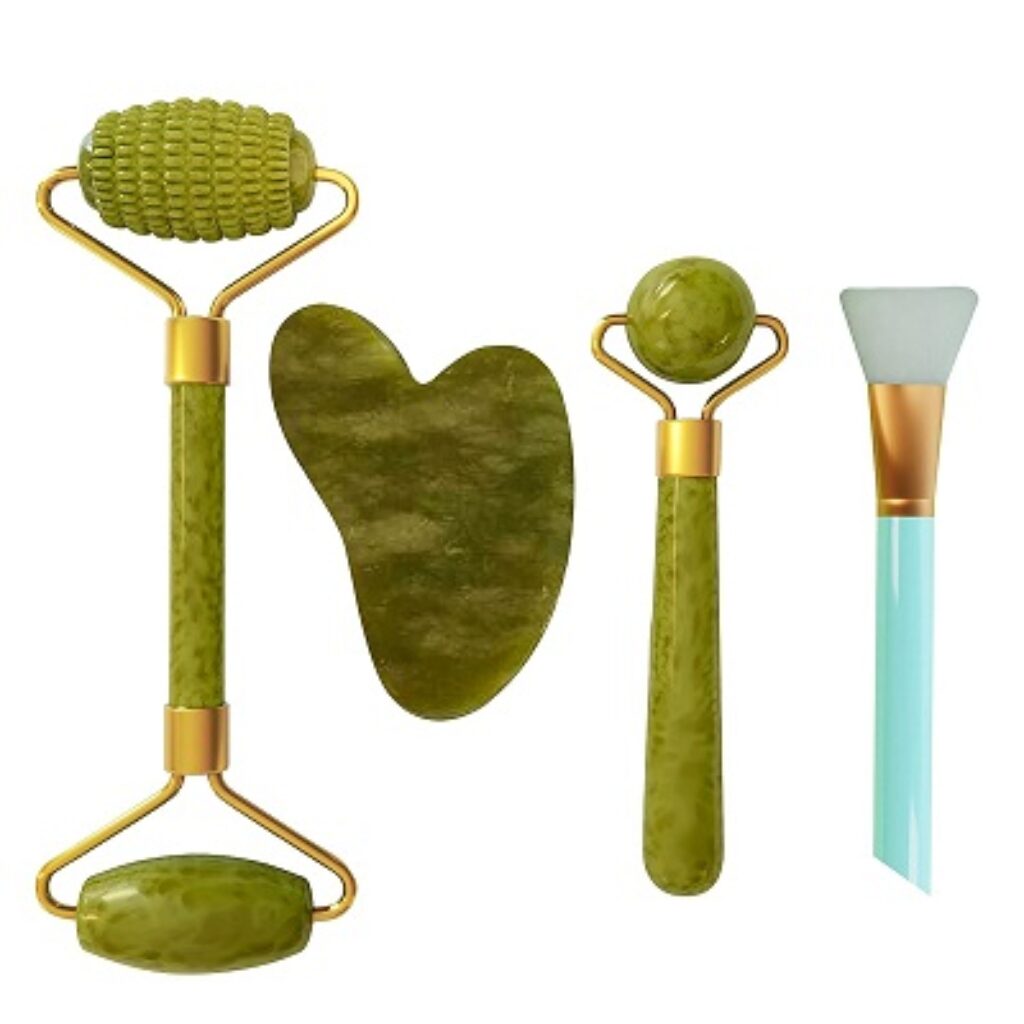 Lifelong LLM540 Manual Jade Roller & Gua Sha Set