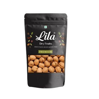 LILA DRY FRUITS 100% Natural Raw Walnut Inshells 1000g