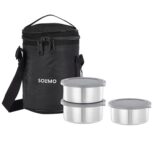 Amazon Brand - Solimo Stainless Steel Leak - Proof Lunch Box