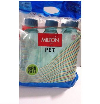 Milton Water Bottle Oscar 1 Liter 6 Piece - (Color May Vary, Plastic)