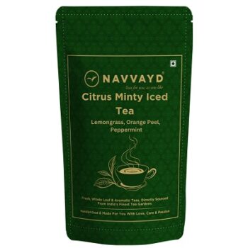 Navvayd Citrus Mint Tea (50 Gm, 25 Cups), with Real Orange Peel