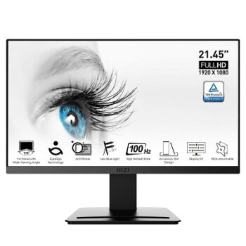 MSI PRO MP223 21.45 Inch Full HD Office Monitor