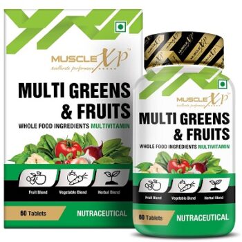MuscleXP Multi Greens and Fruits Multivitamin with Fruit