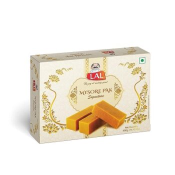 Lal Sweets Mysore Pak Signature | Made with Special Cow Desi Ghee | Melts in Mouth