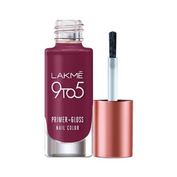 Lakme 9to5 Primer + Gloss Nail Colour, Desert Rose, 6 ml