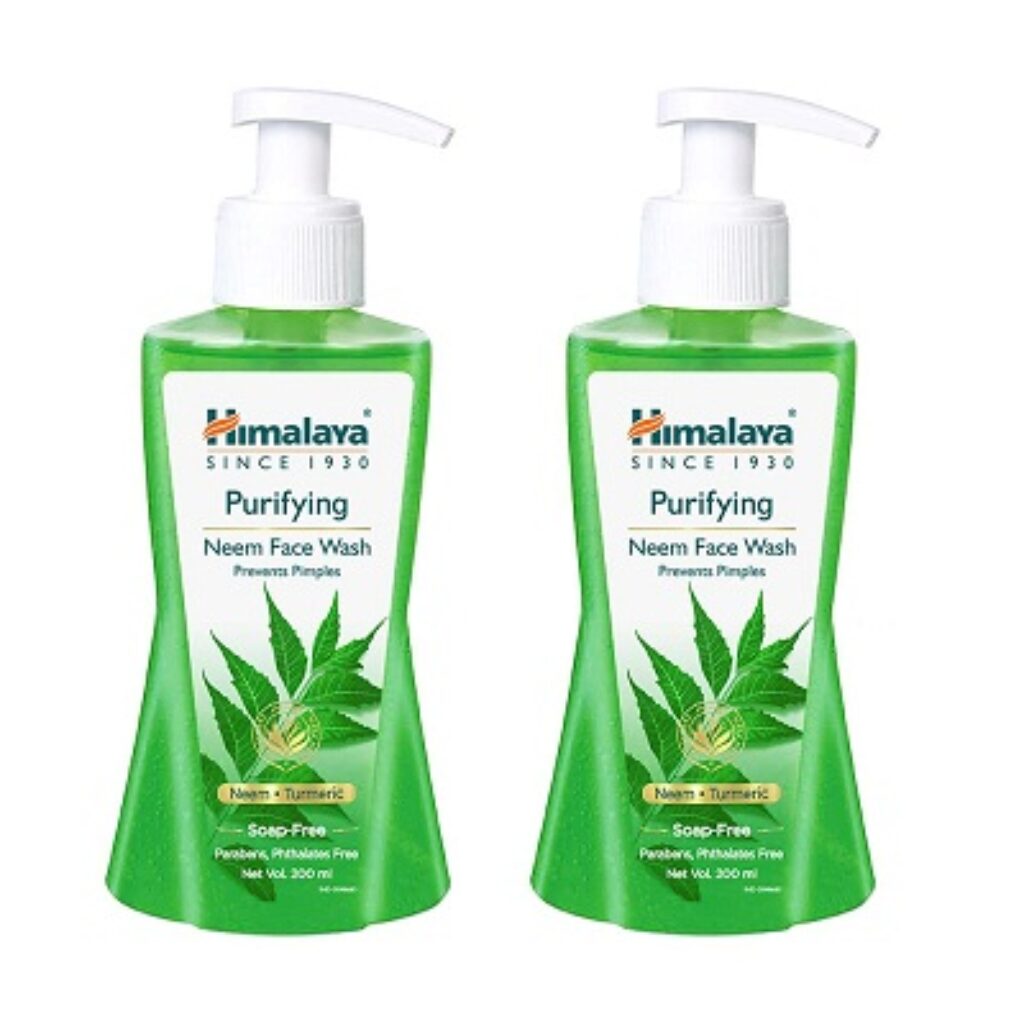 Himalaya Herbals Purifying Neem Face Wash, 200ml (Pack of 2)