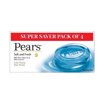 Pears Soft & Fresh Bathing Bar with 98% Pure
