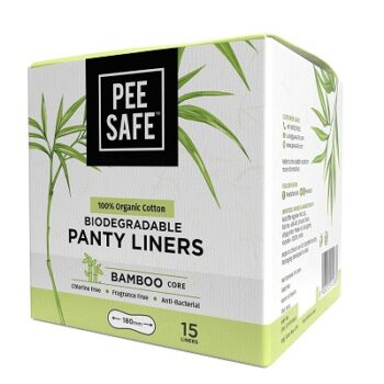 PEESAFE Organic Cotton, Biodegradable Panty Liners