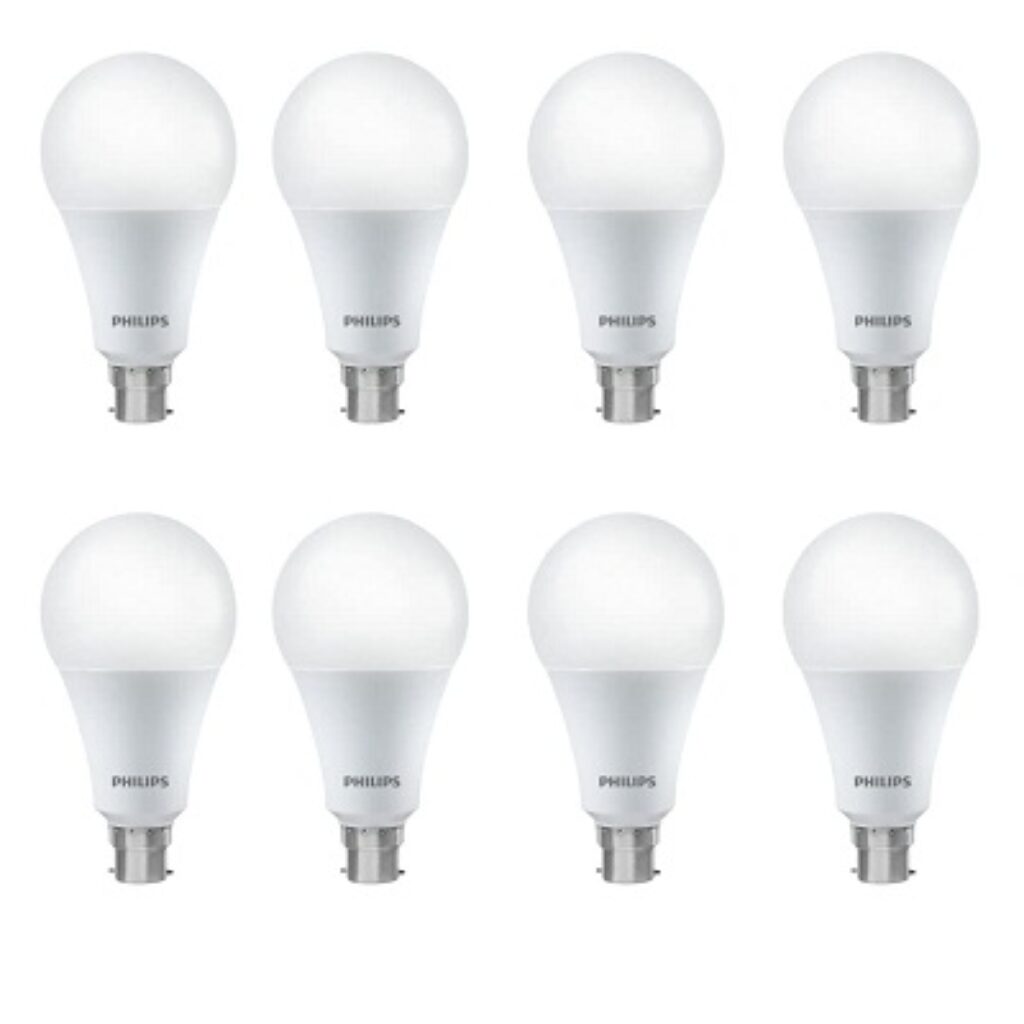 PHILIPS 16 Watt LED Bulb, Base B22,Cool Day Light, Pack of 8