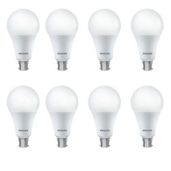 PHILIPS 16 Watt LED Bulb, Base B22,Cool Day Light, Pack of 8