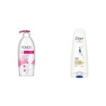 Pond's Triple Vitamin Moisturising Body Lotion, 300ml And Dove Hair Therapy Intense Repair Conditioner, 175ml