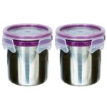 Princeware Dura Click Stainless Steel Container Set