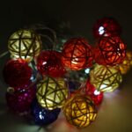 Lexton Multicolor Rattan Balls | 20 Balls