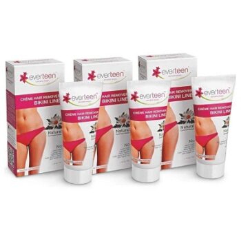 everteen Bikini Line Hair Remover Creme 3 Pack Combo