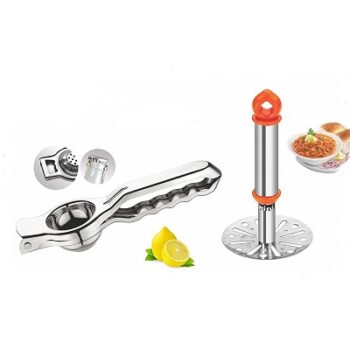Ritu Stainless Steel Lemon Squeezer with Bottle Opener and Potato Masher