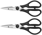 Amazon Brand - Solimo Premium High-Carbon Stainless Steel Detachable Kitchen Scissors Set,