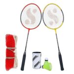 Silver's SB-100 Combo-6 (2 B/Rackets + 2 Pcs Plastic Shuttle