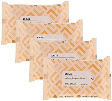 Amazon Brand - Solimo Makeup Removal Wipes