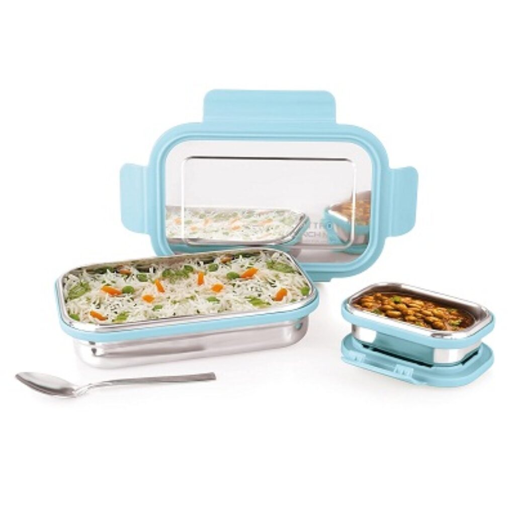 Attro Lunchmate Stainless Steel Airtight Leak-Proof Lunch Box for Office