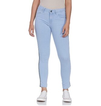 Sugr by Unlimited Women's Skinny Fit Cotton Blend Jeans