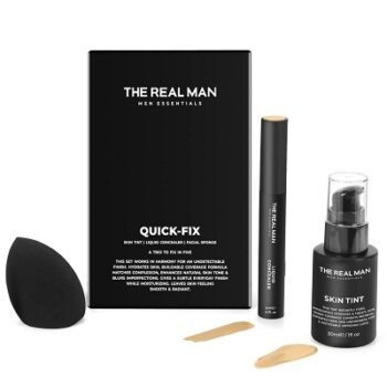 The Real Man Quick Fix Set For Men. Skin Tint