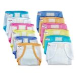 Pom Pom Sweethearts Washable Reusable Welcro Cotton Muslin Nappy