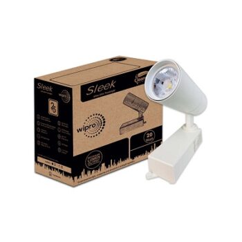 wipro 20 Watt Cylindrical Sleek LED Track Light 36 Degree