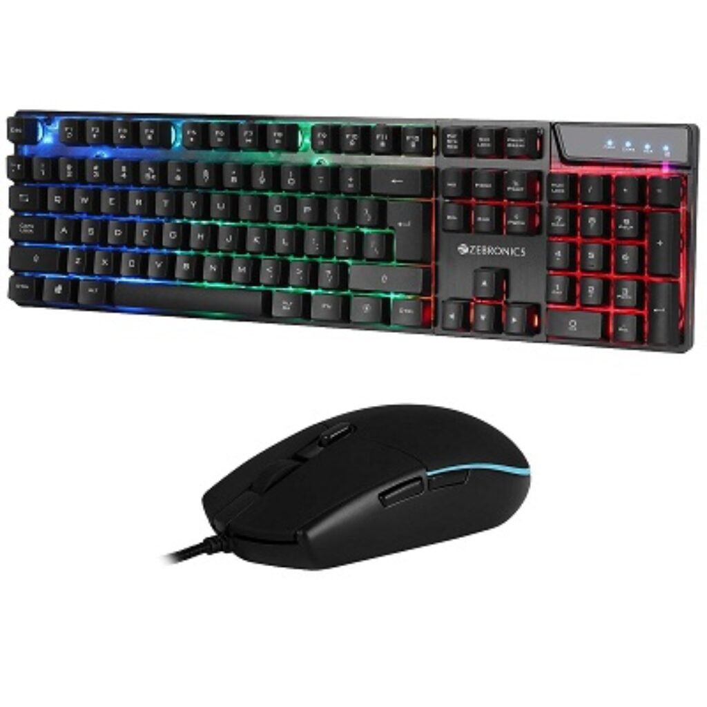 Zebronics War Gaming Keyboard and Mouse Combo