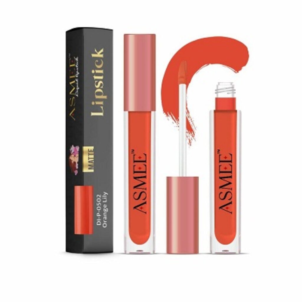 Asmee Liquid Matte lipstick Orange Lily