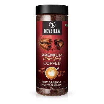 Bevzilla 200 Gram 100% Arabica Instant Classic Strong Coffee Powder