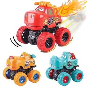 Jack Royal Friction Car Toys for Kids Animal Stunt Car Toys