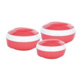 PRINCEWARE Plastic Plaid Casserole Set, 3 Pcs